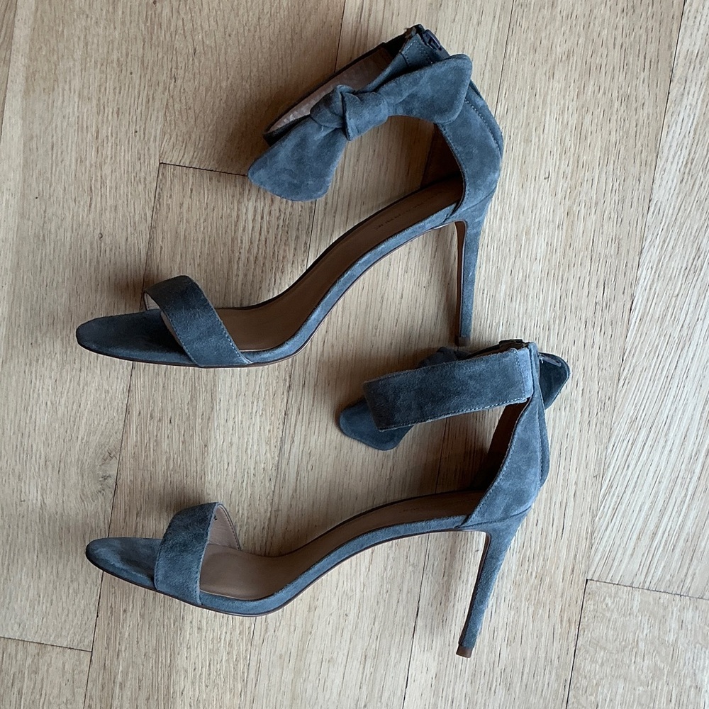 Banana Republic Gray Suede Heels
